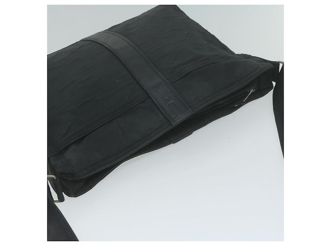Hermès HERMES Acapulco Basas MM Borsa a tracolla Nylon Nero Auth bs11741 - vista 6