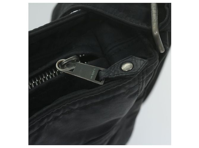 Hermès HERMES Acapulco Basas MM Borsa a tracolla Nylon Nero Auth bs11741 - vista 9