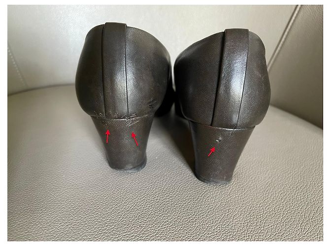 Fausto Santini Pumps aus Lammleder mit T-Ausschnitt.38 Dunkelbraun - Ansicht 10
