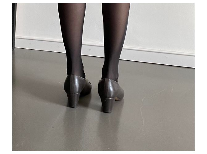 Fausto Santini Pumps aus Lammleder mit T-Ausschnitt.38 Dunkelbraun - Ansicht 14