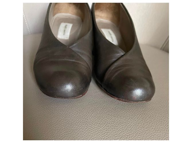Fausto Santini Pumps aus Lammleder mit T-Ausschnitt.38 Dunkelbraun - Ansicht 15
