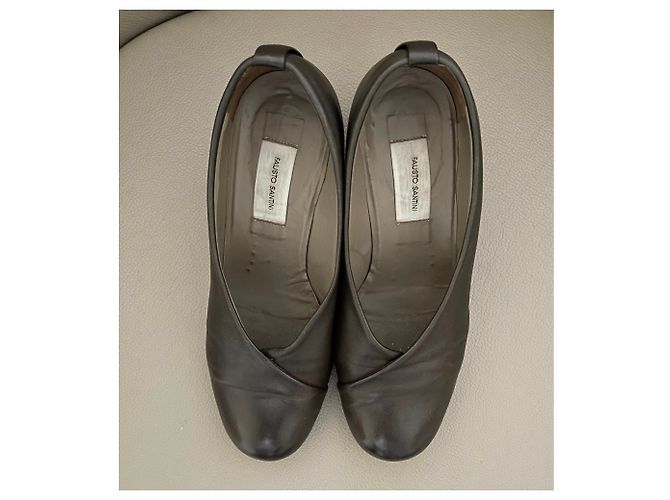 Fausto Santini Pumps aus Lammleder mit T-Ausschnitt.38 Dunkelbraun - Ansicht 22