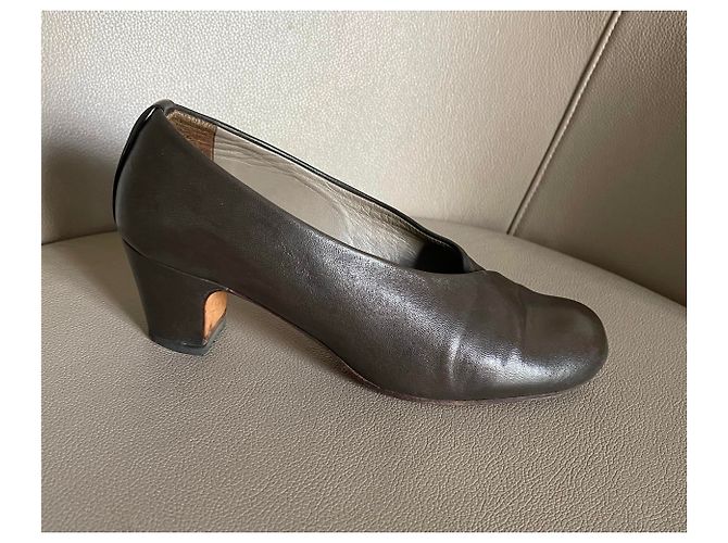 Fausto Santini Pumps aus Lammleder mit T-Ausschnitt.38 Dunkelbraun - Ansicht 23