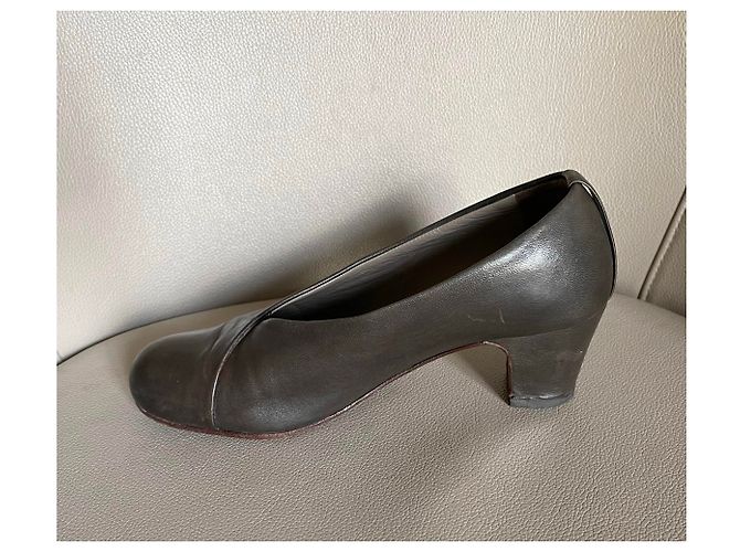 Fausto Santini Pumps aus Lammleder mit T-Ausschnitt.38 Dunkelbraun - Ansicht 24