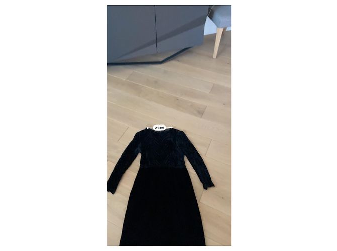 Cambon Vintage Chanel Samtkleid Schwarz - Ansicht 10