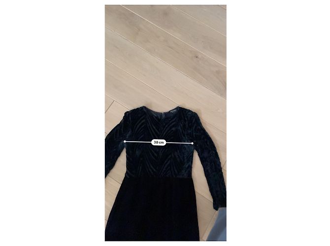 Cambon Vintage Chanel Samtkleid Schwarz - Ansicht 6