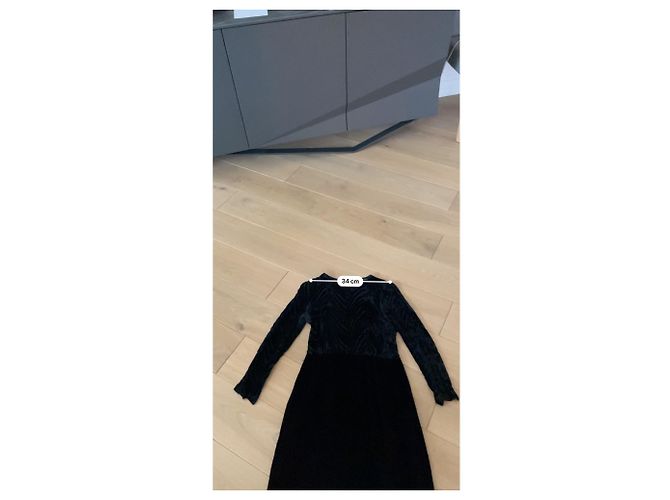Cambon Vintage Chanel Samtkleid Schwarz - Ansicht 8