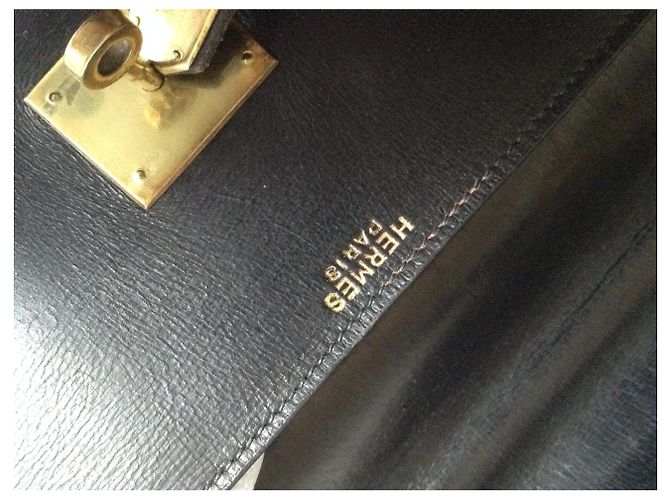 Borsa Hermès Kelly Monaco 29 in pelle nera Nero - vista 4