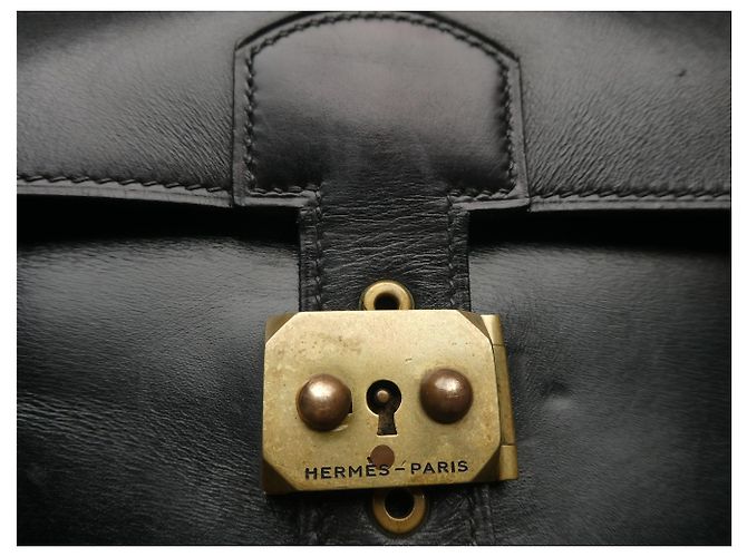 vintage Hermès briefcase Black - view 14