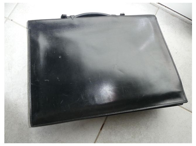 vintage Hermès briefcase Black - view 2