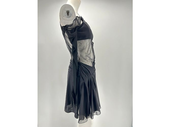 Autre Marque Nensi Dojaka Kleider T.International L Polyester Schwarz - Ansicht 4