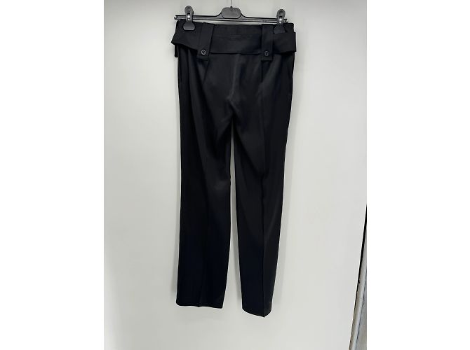 Chloé-Hose T.FR 36 Wolle Schwarz - Ansicht 2