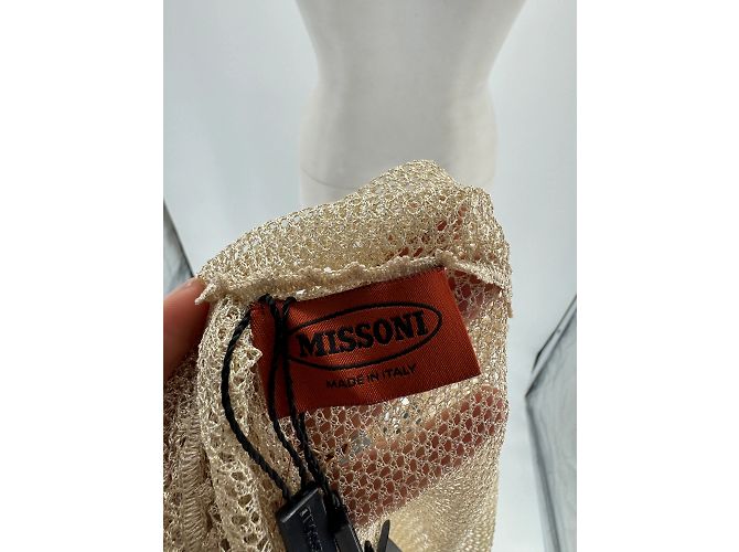 Blusas Missoni T.IT 40 Viscosa Beige - vista 4