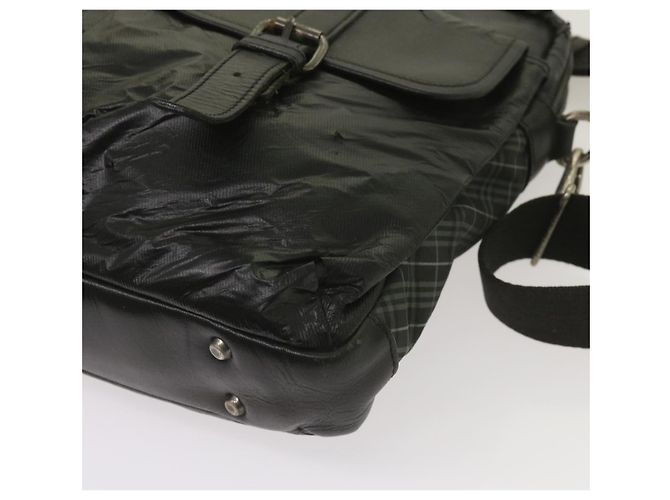 Borsa a tracolla Burberry in pelle nera Auth bs11672 Nero - vista 13