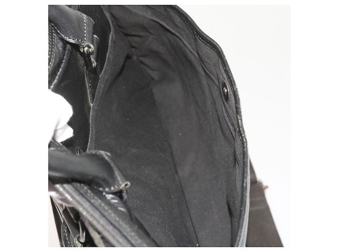 Borsa a tracolla Burberry in pelle nera Auth bs11672 Nero - vista 17