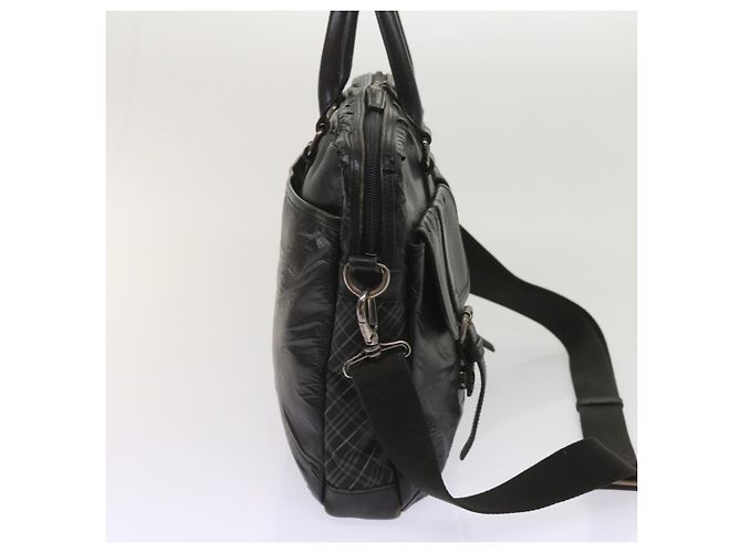 Borsa a tracolla Burberry in pelle nera Auth bs11672 Nero - vista 5