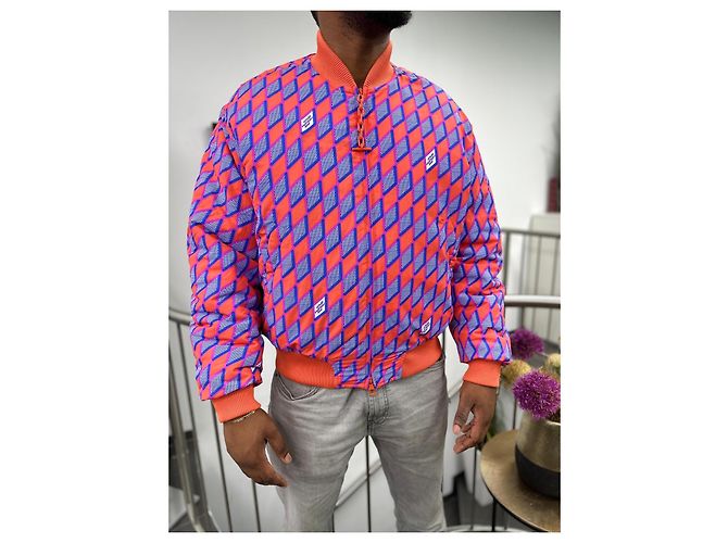 Louis Vuitton Drop Needle Bomberjacke Grafik Polyamid Mehrfarben - Ansicht 6