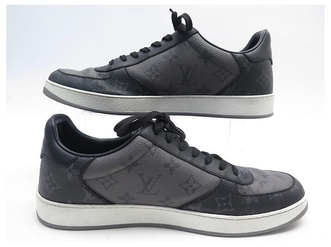 NEUE LOUIS VUITTON Sneakers RIVOLI MONOGRAM ECLIPSE SCHUHE 1BEIM8EB 43 Pumps Grau - Ansicht 2