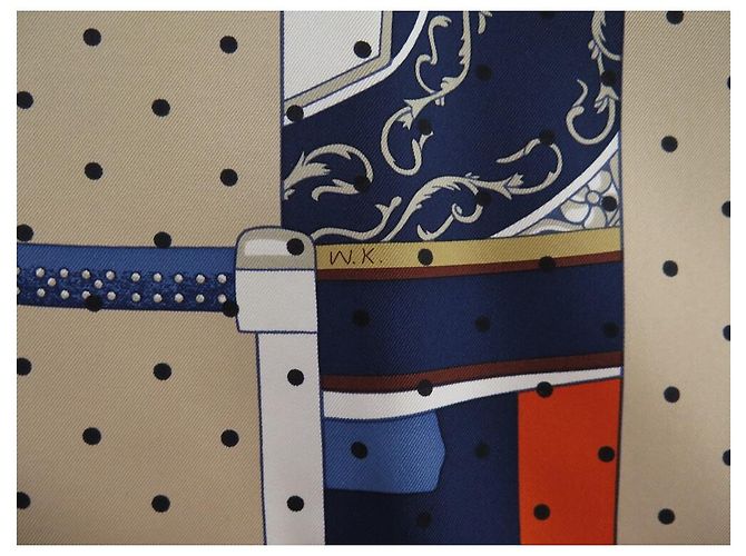Hermès NUOVA SCIARPA IN SETA HERMES LA BERLINE BAYADERE WLODECK KAMINSKI + SCATOLA SCIARPA Arancione - vista 8