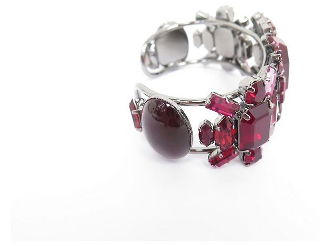 NUOVO BRACCIALE PHILIPPE FERRANDIS IN PIETRA ROSSA 24 BRACCIALE CM ARGENTO - vista 3