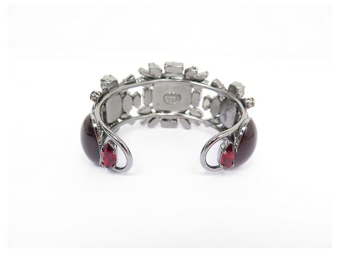NUOVO BRACCIALE PHILIPPE FERRANDIS IN PIETRA ROSSA 24 BRACCIALE CM ARGENTO - vista 4
