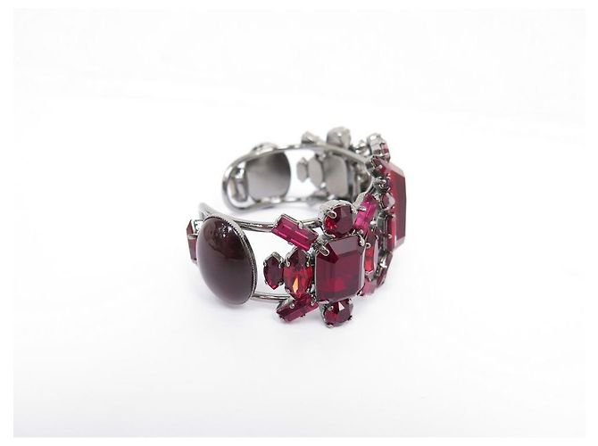 NUOVO BRACCIALE PHILIPPE FERRANDIS IN PIETRA ROSSA 24 BRACCIALE CM ARGENTO - vista 5