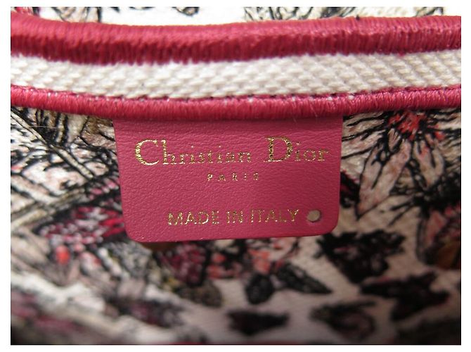 NUOVA BORSA A MANO CHRISTIAN DIOR SADDLE BUTTERFLY CANVAS PAPILLON EDIT LIMITED Rosa - vista 10