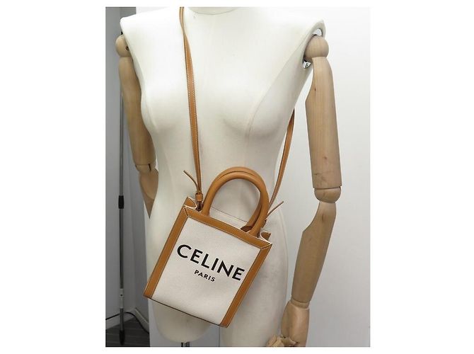 Céline NOVA BOLSA CELINE MINI CABAS VERTICAL 193302 SACOLA DE LONA NOVA - vista 7