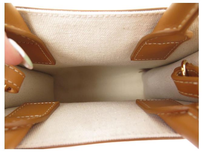 Céline NOVA BOLSA CELINE MINI CABAS VERTICAL 193302 SACOLA DE LONA NOVA - vista 8