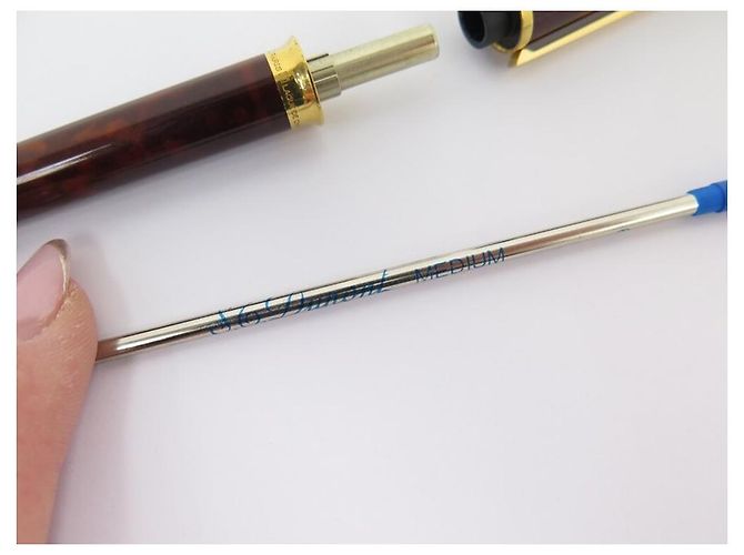 SET PENNE A SFERA ST DUPONT MONTPARNASSE LACCATA CINESE E ORO Marrone - vista 12