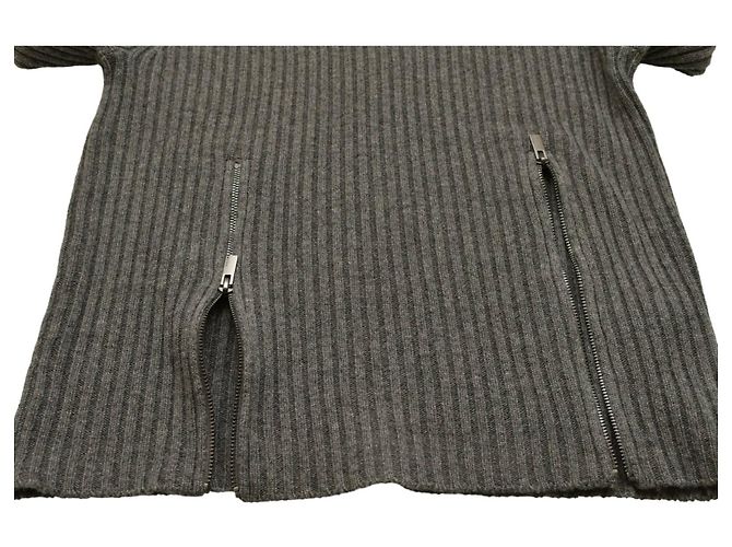 Autre Marque Notshy Set aus Grauem Wolle Kaschmir Strickpullover und Midi Rock S - Ansicht 4