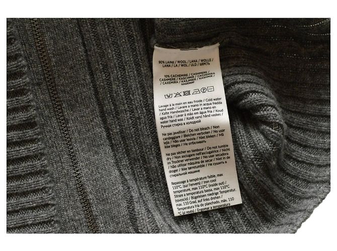 Autre Marque Notshy Set aus Grauem Wolle Kaschmir Strickpullover und Midi Rock S - Ansicht 6