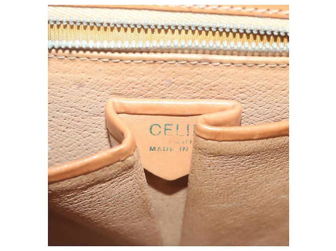 Céline CELINE Macadam Canvas Schultertasche PVC Leder Braun Auth 65644 - Ansicht 18