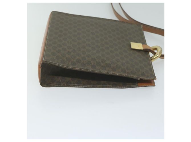 Céline CELINE Macadam Canvas Schultertasche PVC Leder Braun Auth 65644 - Ansicht 3