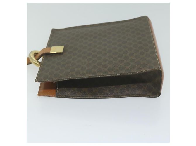 Céline CELINE Macadam Canvas Schultertasche PVC Leder Braun Auth 65644 - Ansicht 4
