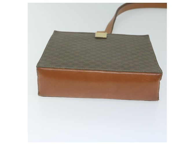 Céline CELINE Macadam Canvas Schultertasche PVC Leder Braun Auth 65644 - Ansicht 5