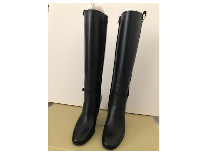 Botas de cuero John Galliano negras Negro - vista 2
