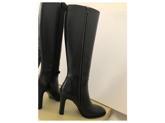 Botas de cuero John Galliano negras Negro - vista 4