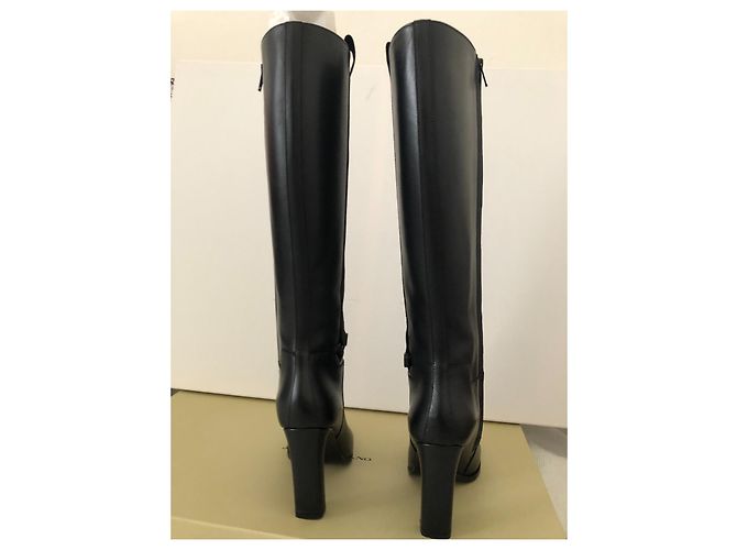 Botas de cuero John Galliano negras Negro - vista 5
