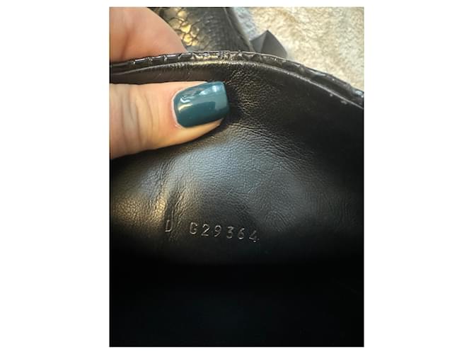 Botas Chanel de Python Preto - vista 5