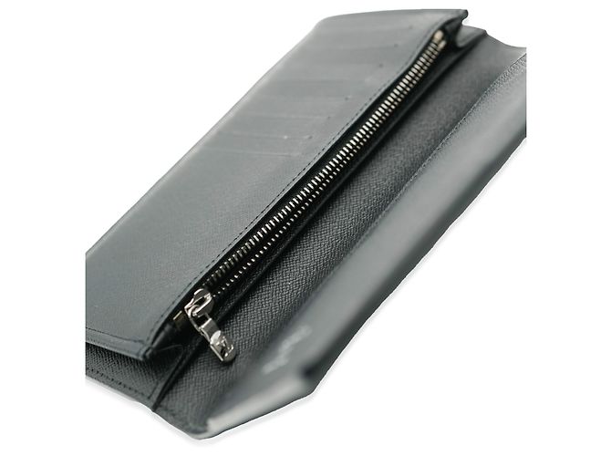 Louis Vuitton Monogram Eclipse Canvas Brazza Geldbörse Schwarz - Ansicht 6