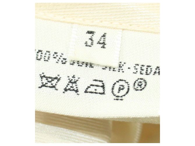 Hermès Calças de seda estampadas Carne - vista 6
