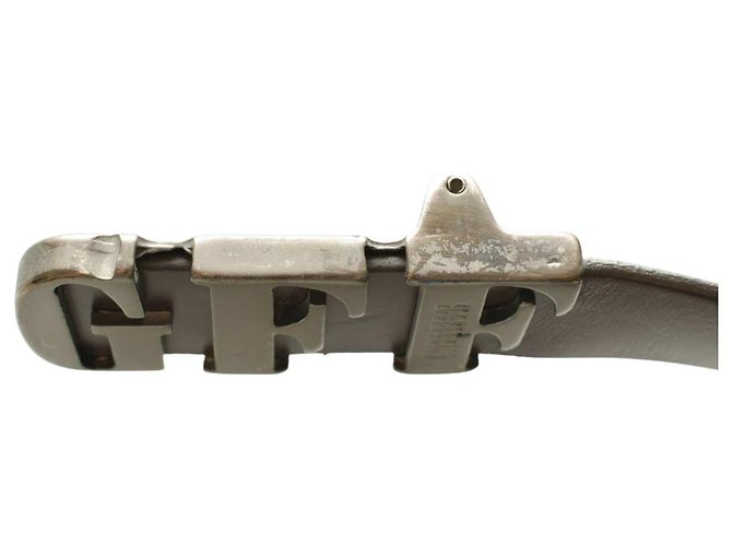 Gianfranco Ferré Gianfranco Ferre GFF Monogramm Ledergürtel Braun Größe 90 - Ansicht 6