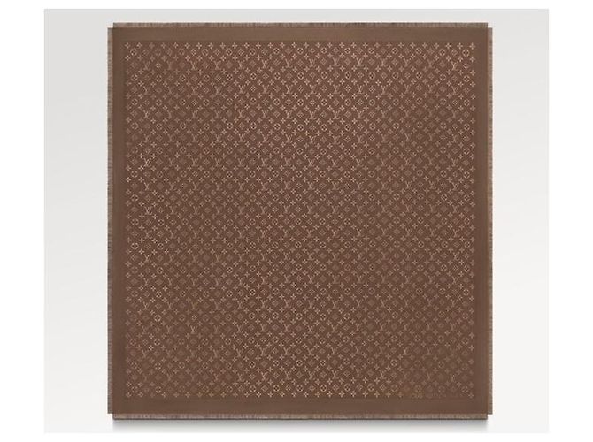 Louis Vuitton LV Monogramm-Schal Seide neu braun - Ansicht 2