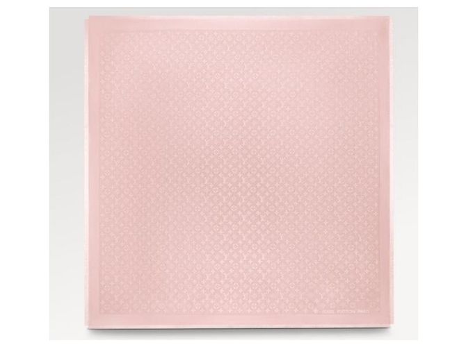 Louis Vuitton Scialle LV monogramma colore rosa cipria nuovo - vista 2