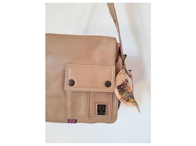 Borsa a tracolla in pelle Belstaff per donne unisex Beige - vista 2