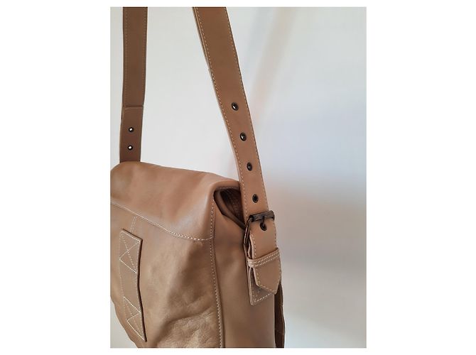 Borsa a tracolla in pelle Belstaff per donne unisex Beige - vista 7