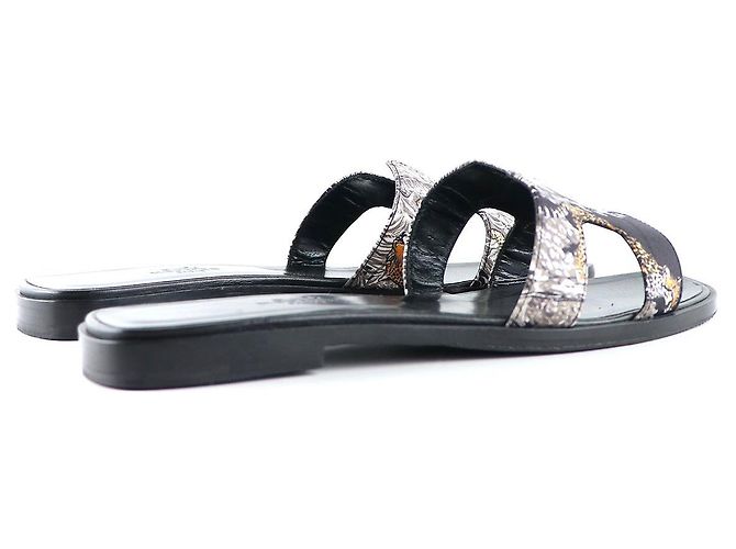 Hermès HERMES Sandals Oran Black - view 3