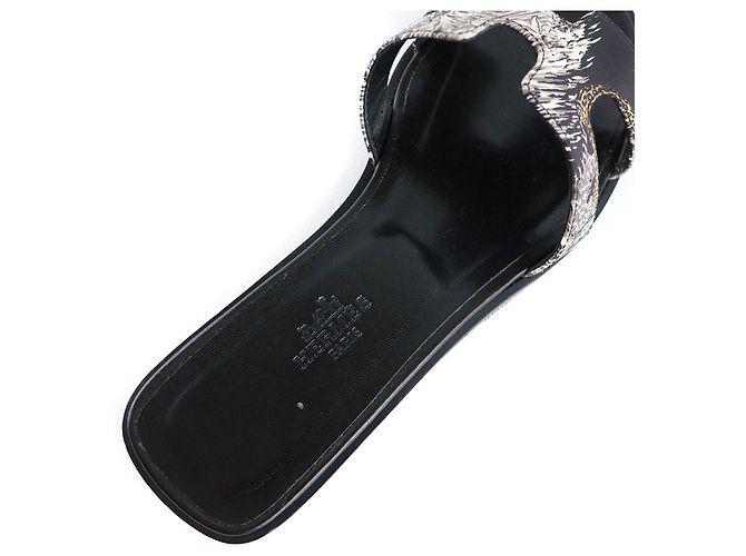 Hermès HERMES Sandals Oran Black - view 5
