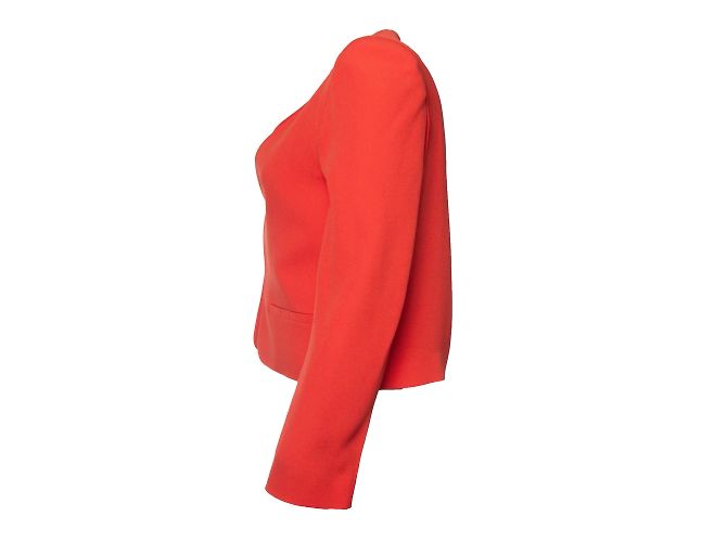 Vanessa Bruno, blazer rojo coral sin botones Roja - vista 2